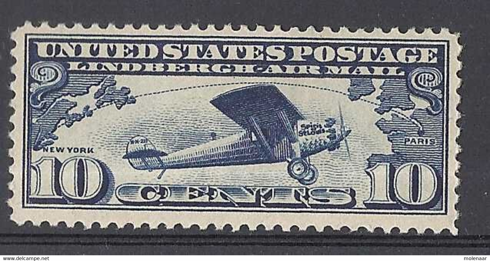 Verenigde Staten  Luchtpost Stampworld No. 10  Ongebruikt (9863) - 1b. 1918-1940 Unused