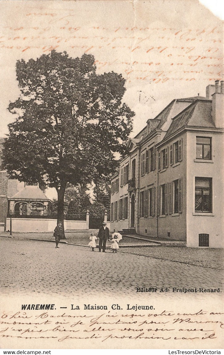 Belgique - Waremme - La Maison CH. Lejeune - Edit. Ad. Fraipont Renard - Animé - Enfant - Carte Postale Ancienne - Waremme