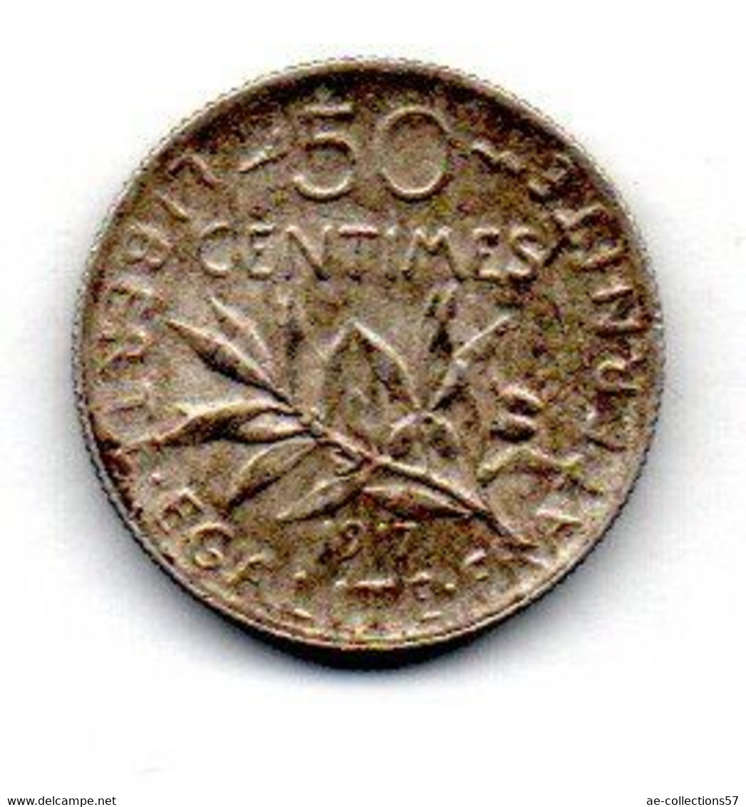 MA 21829 //  France -  50 Centimes 1917  -- TTB+ - Kolonies
