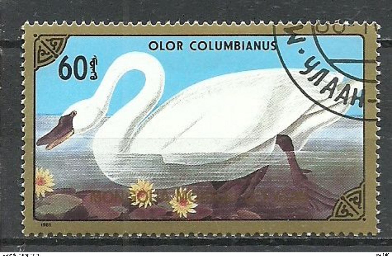 Mongolia ; 1986 Birds "Olor Columbianus" - Cygnes