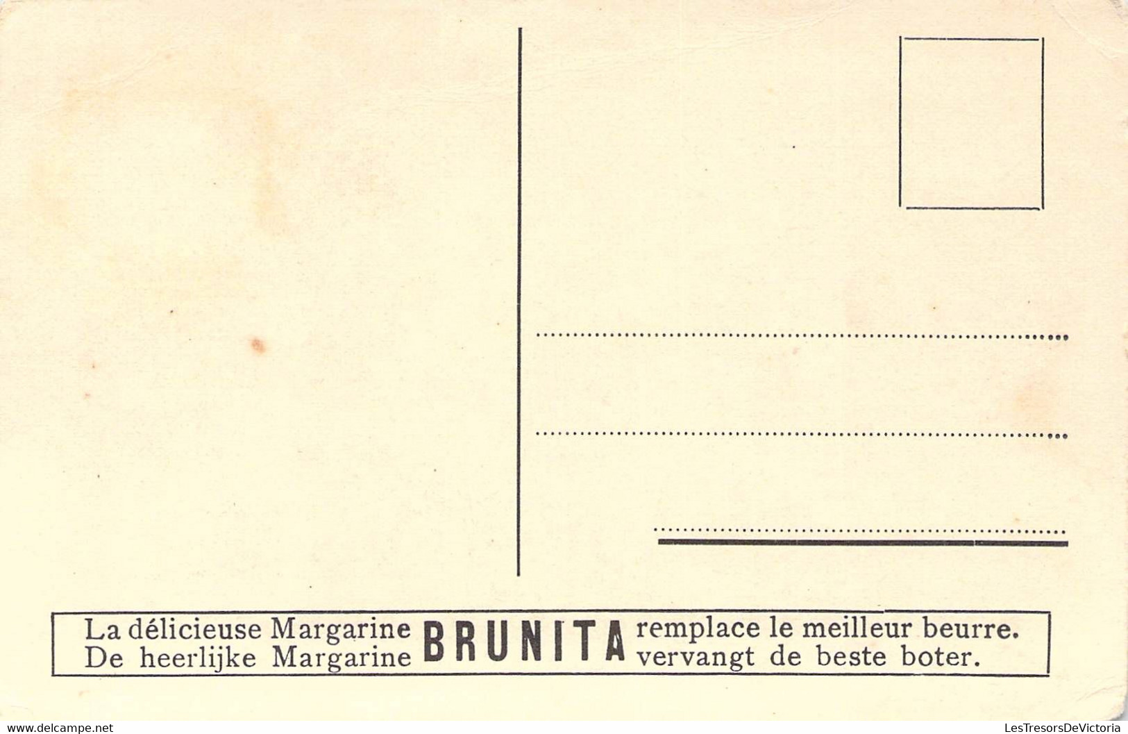 PUBLICITE - MARGARINE BRUNITA - JL Van Leemputte - Paysage D'hiver - Moutons - Carte Postale Ancienne - Werbepostkarten