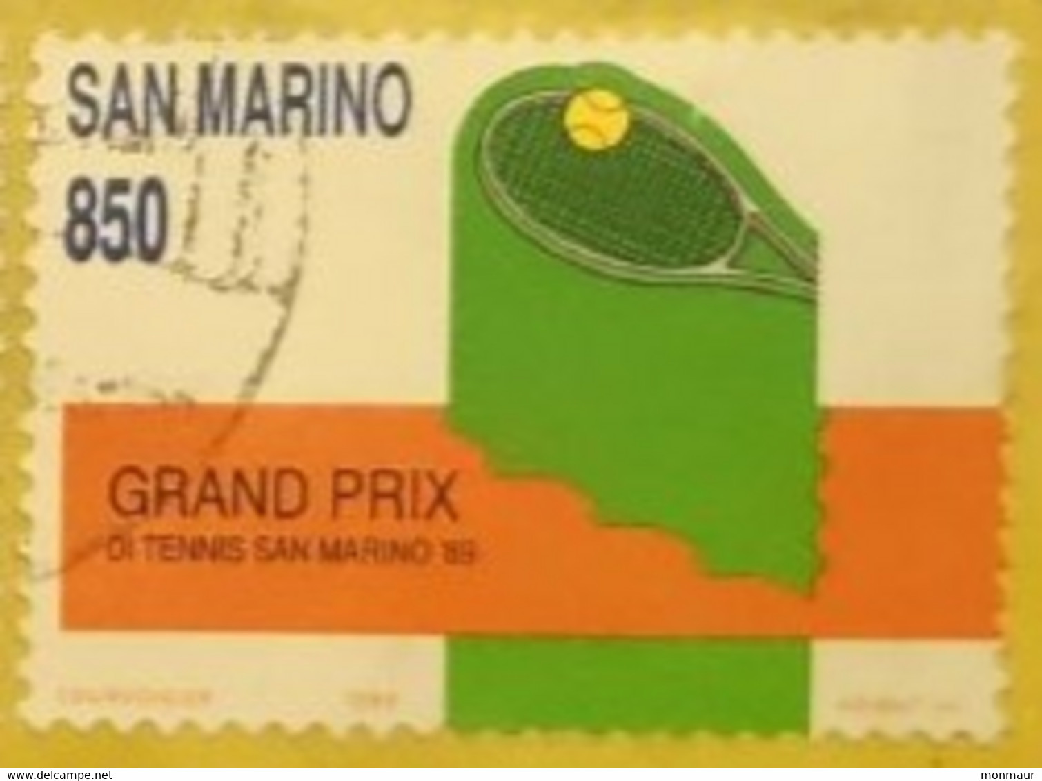 SAN MARINO 1989 AVVENIMENTI SPORTIVI A SAN MARINO LIRE 850 - Gebruikt