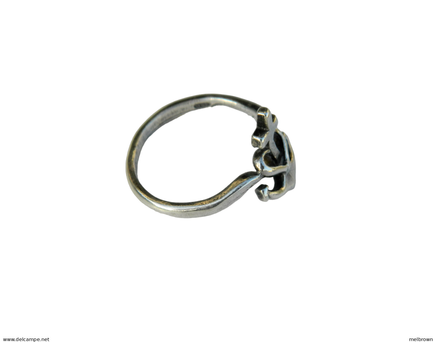 Faith Hope And Charity Silver Ring - Size P - Bagues