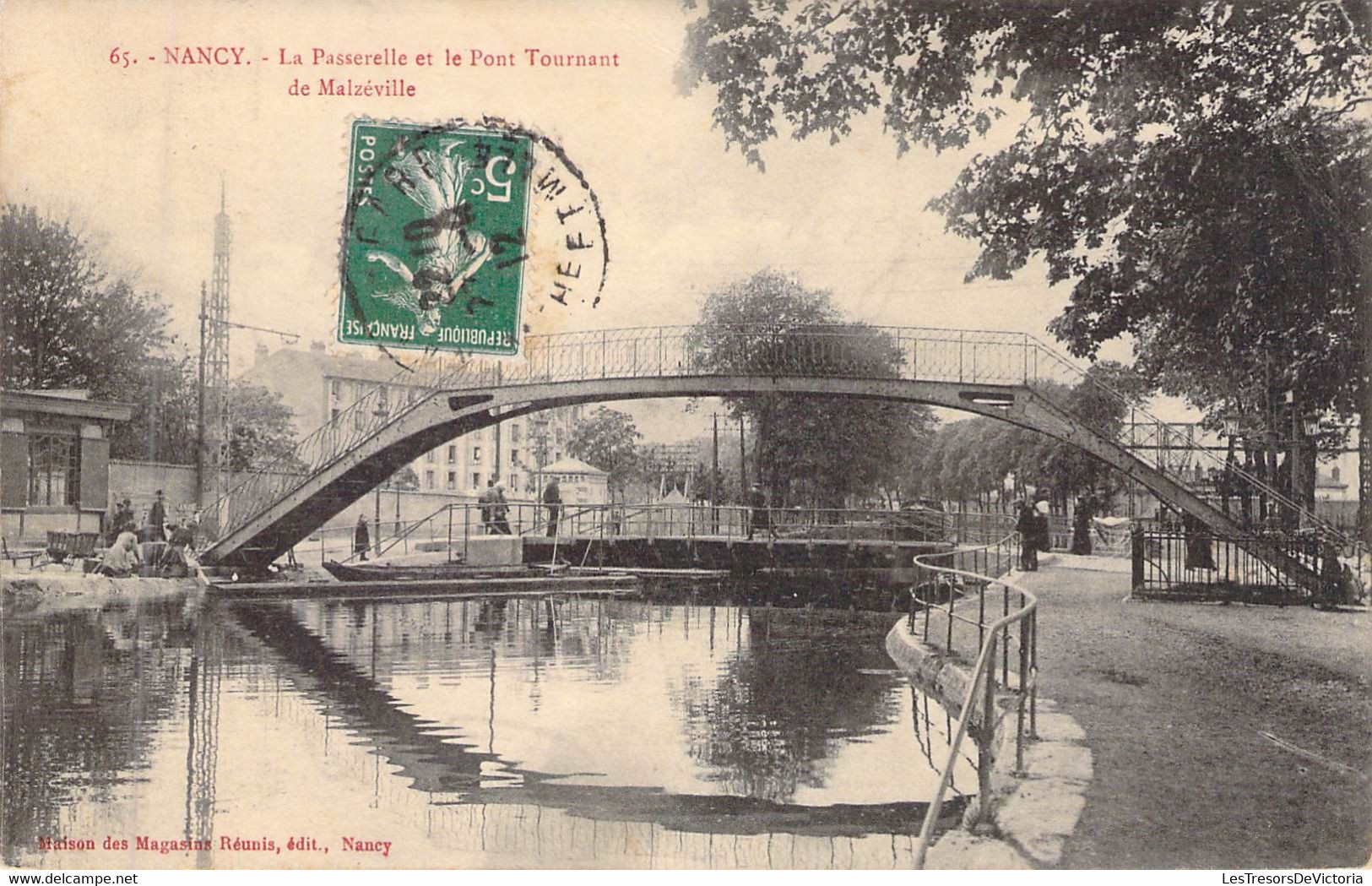 FRANCE - 54 - NANCY - La Passerelle Et Le Pont Tournant De Malzéville - Magasins Réunis - Carte Postale Ancienne - Nancy