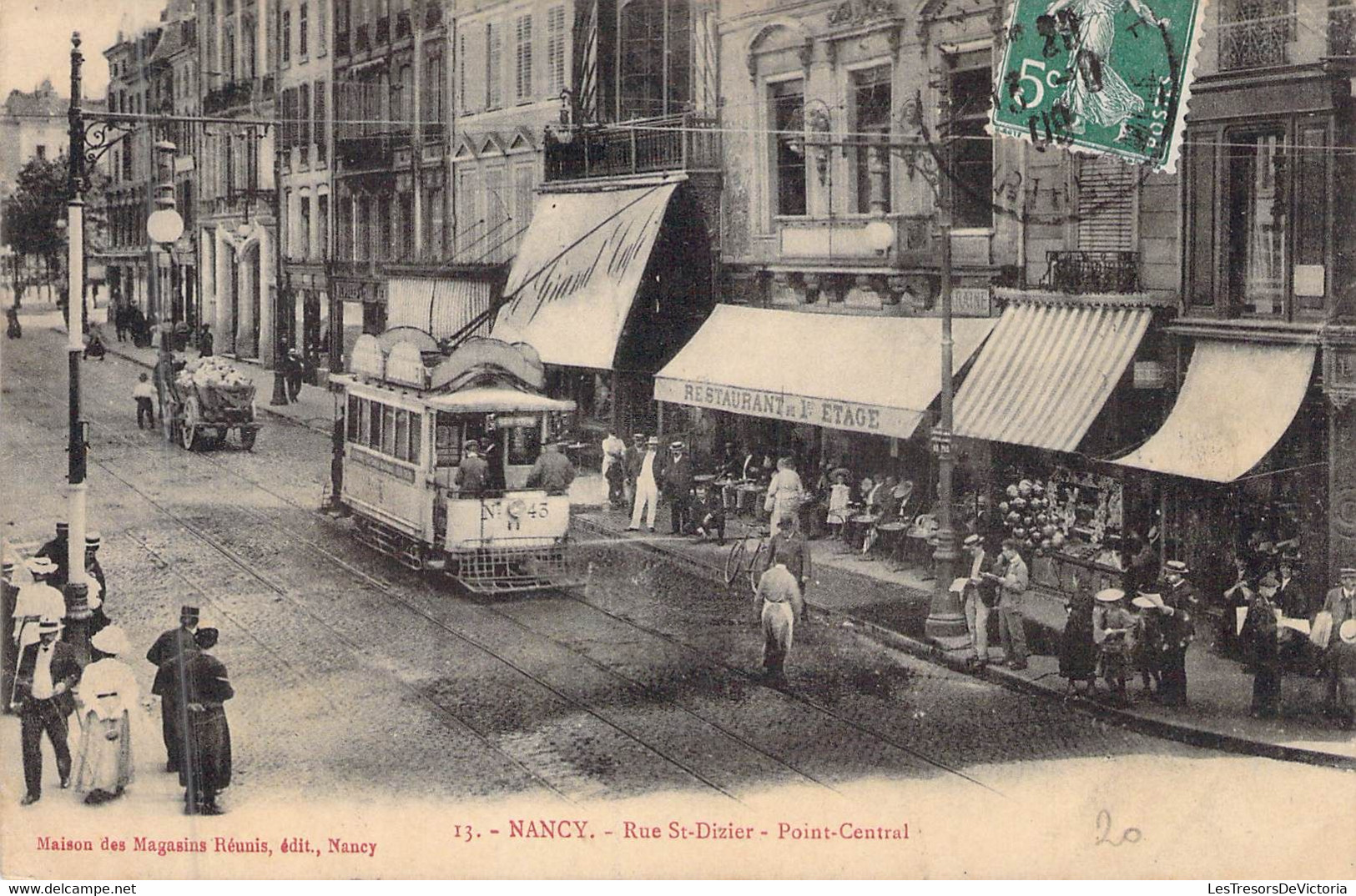 FRANCE - 54 - NANCY - Rue Saint Dizier - Point Central - Magasins Réunis - Carte Postale Ancienne - Nancy