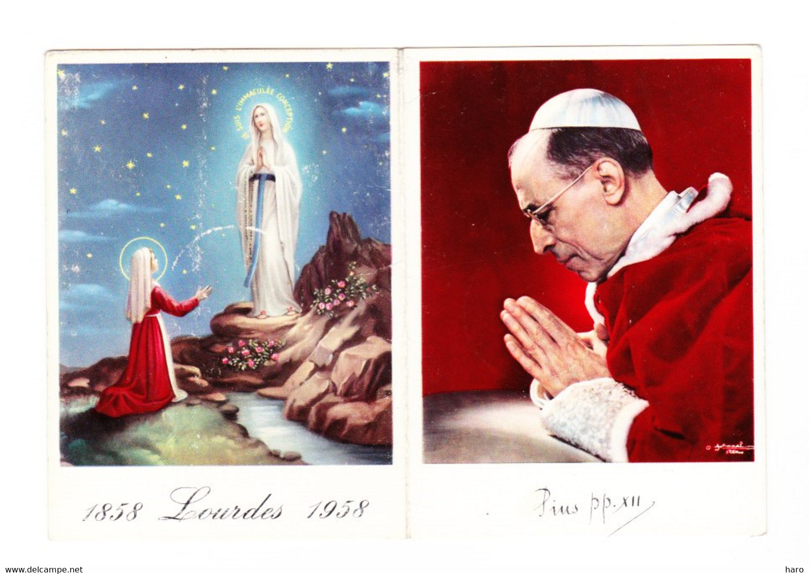 Cité Du Vatican - 3 Timbres  Du Centenaire De L'apparition De Lourdes   (B321) - Brieven En Documenten