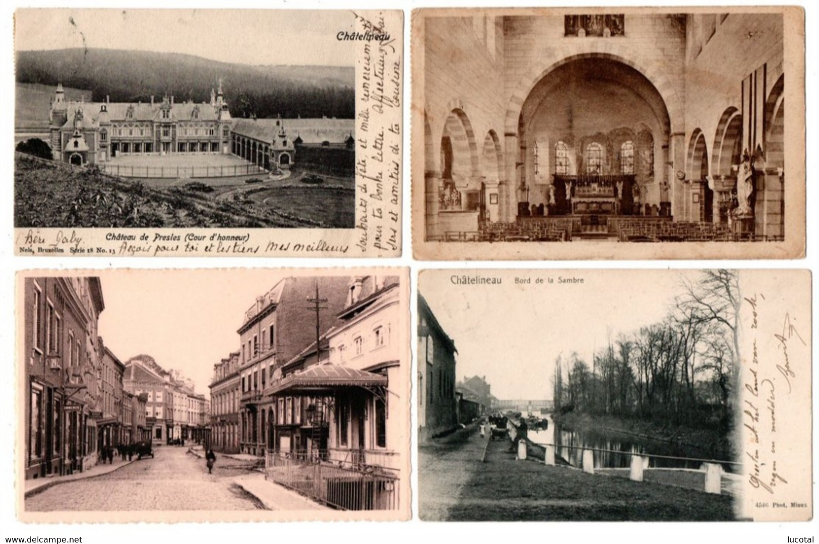 Chatelineau - Lot De 4 Cartes Postales - Châtelet