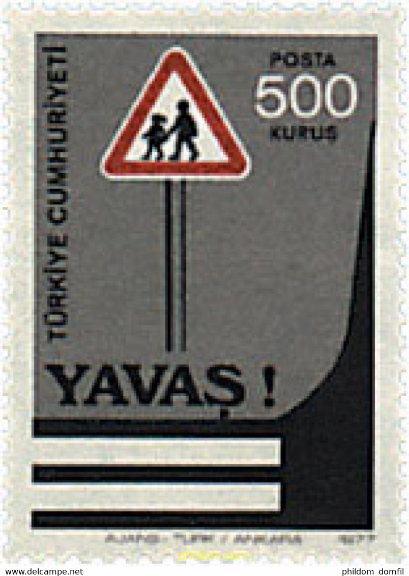 237124 MNH TURQUIA 1977 SEGURIDAD EN CARRETERA - Colecciones & Series