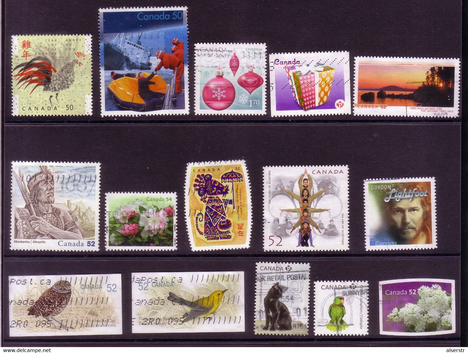 Canada 51 Different Commemorative Stamps, Recent - Vrac (max 999 Timbres)