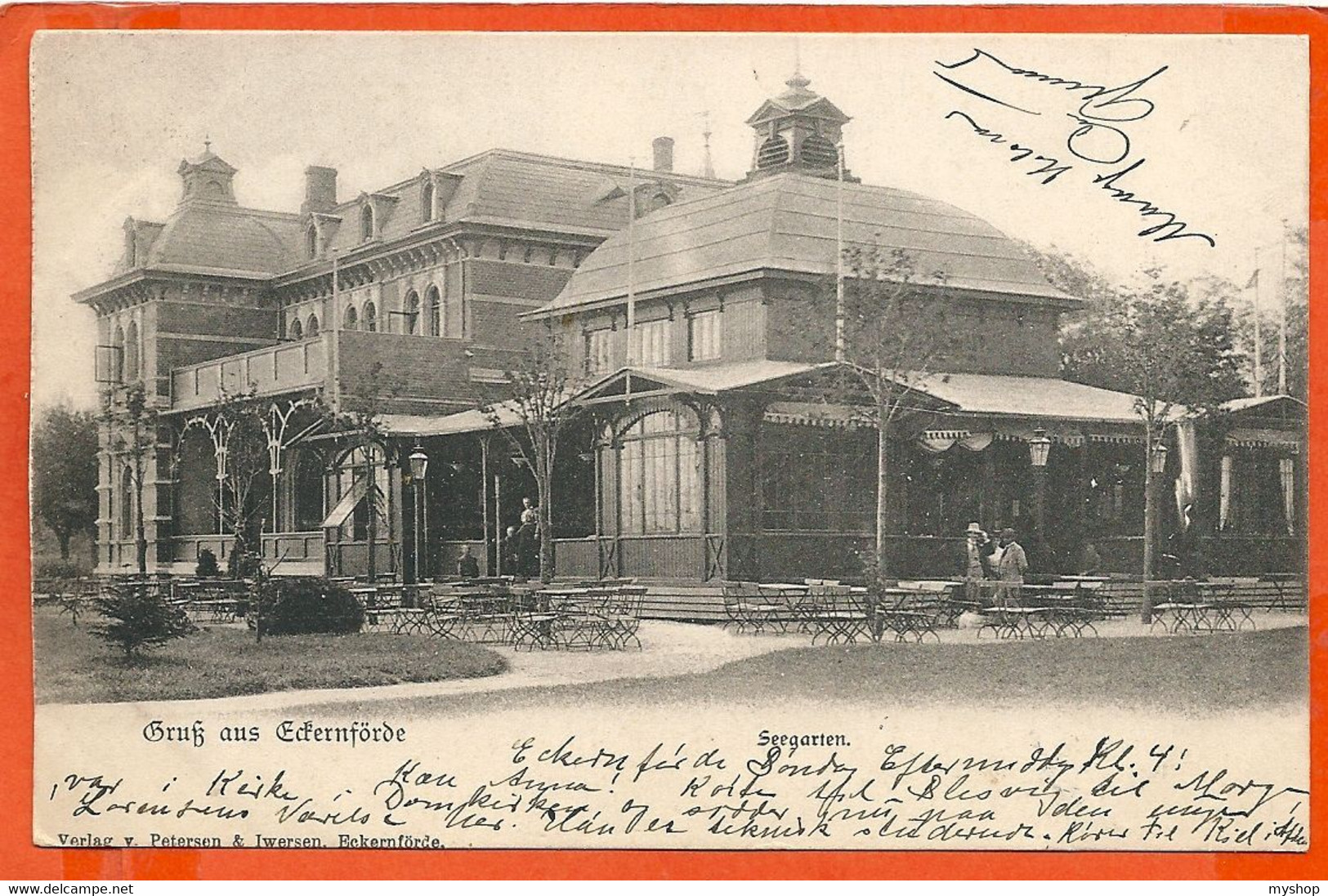 D070_GRÜSS Aus ECKERNFÖRDE SEEGARTEN * GESENDET Nach RIBE DÄNEMARK 1904 - Eckernfoerde