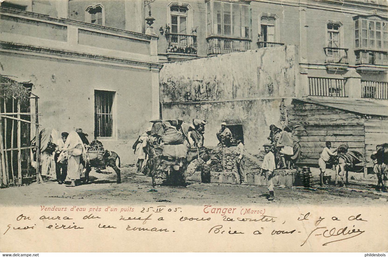 MAROC  TANGER Vendeurs D'eau Pres D'un Puits - Tanger