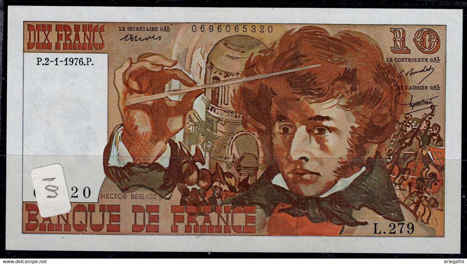 FRANCE 1976 BANKNOTES NECTOR BERLIOZ  10 FRANCS UNC !! - 10 F 1972-1978 ''Berlioz''