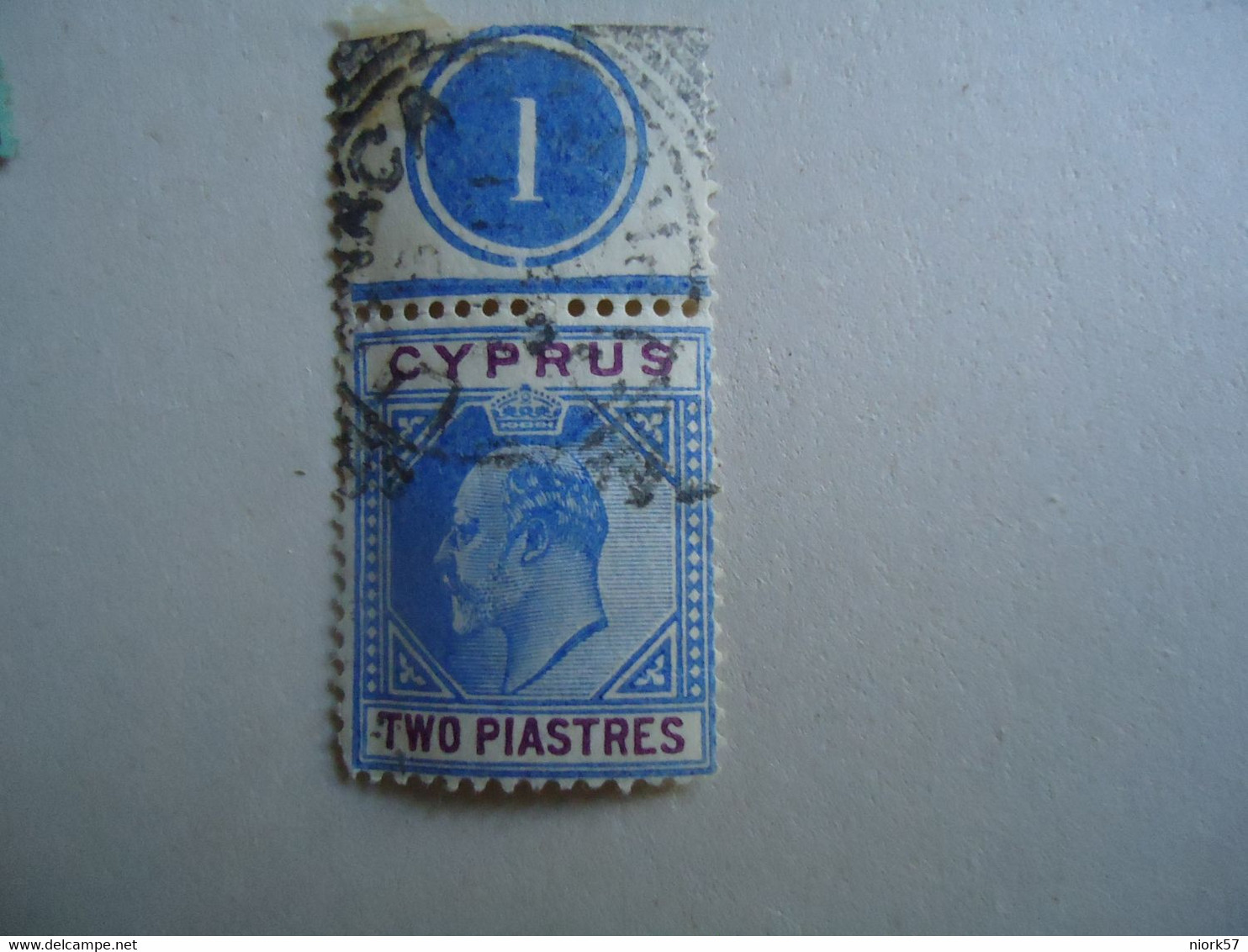 CYPRUS    USED  STAMPS  KING  WITH LEBEL   WITH POSTMARK - Other & Unclassified