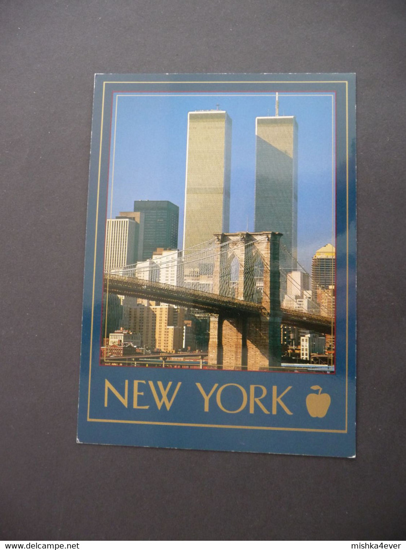 NEW YORK - Brooklyn Bridge In Front Of World Trade Center - Photogrphe Dennis Hallinan - Brooklyn