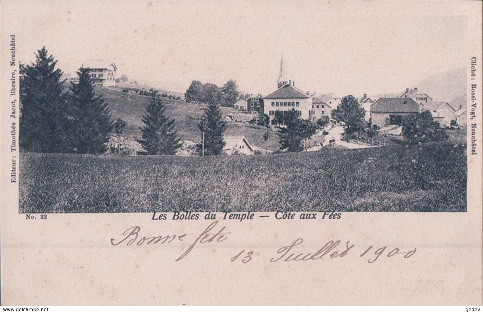 La Côte Aux Fées NE, Les Bolles Du Temple (32) - La Côte-aux-Fées