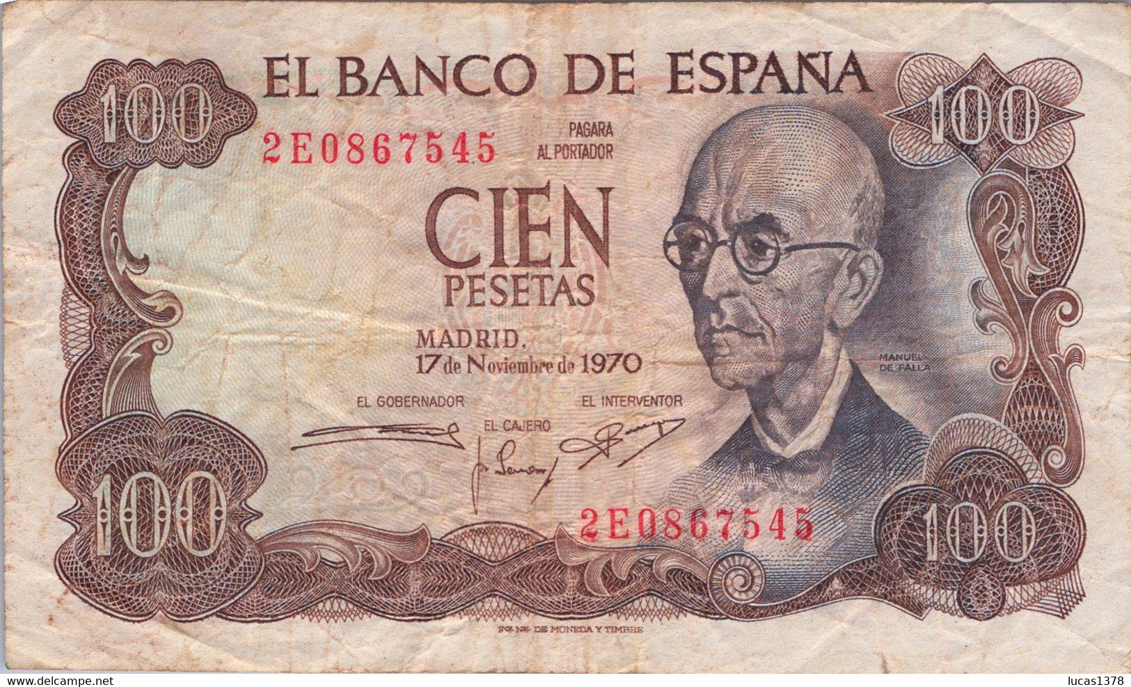 4 BILLETS 100 PESETAS 1970 - 100 Pesetas