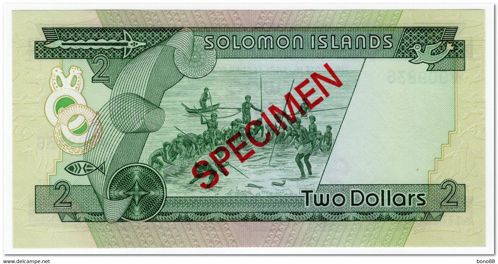 SOLOMON ISLANDS,2 DOLLARS,1977,P.5,SPECIMEN,UNC - Andere - Oceanië