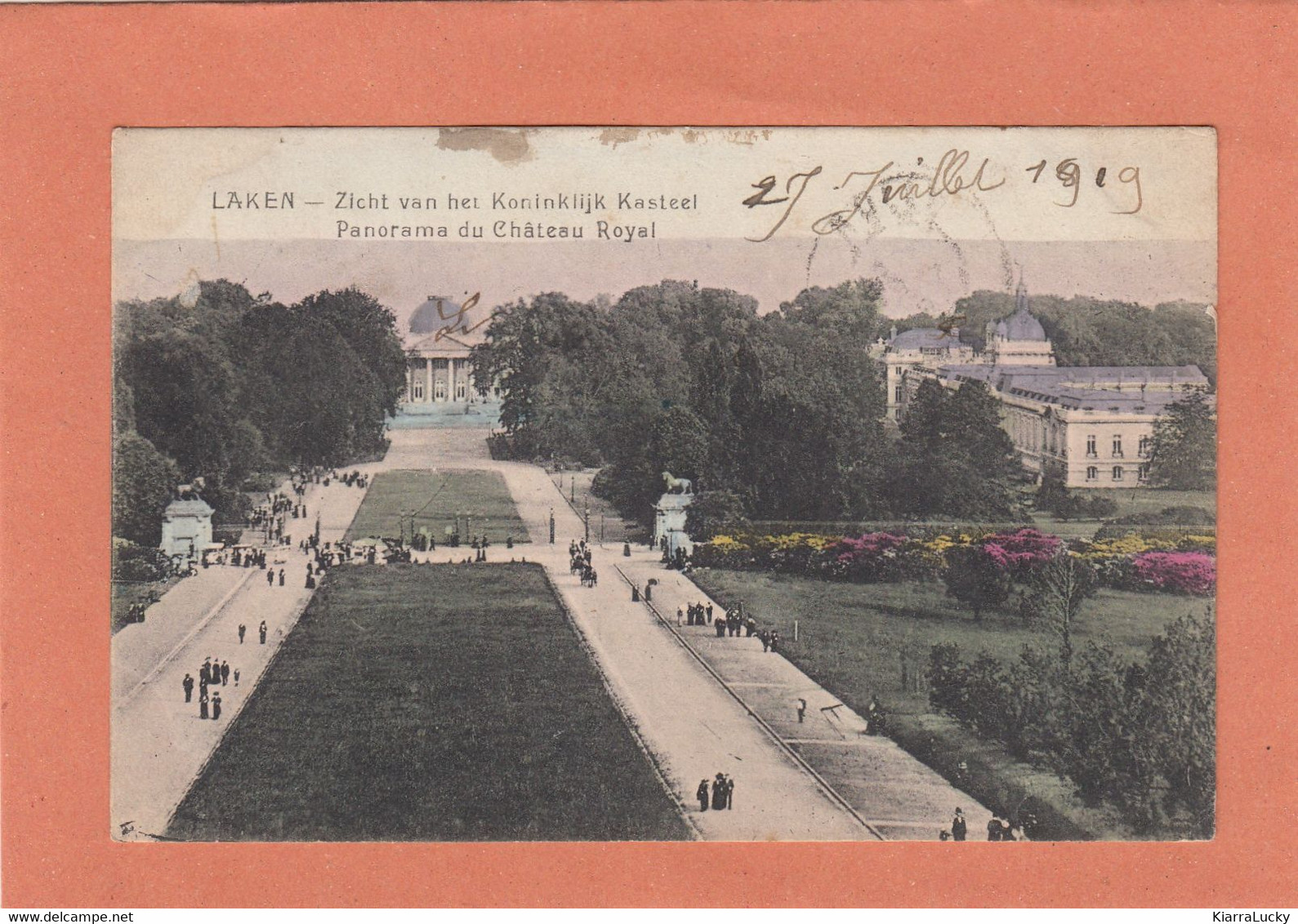 LAKEN LAEKEN - ZICHT VAN HET KONINKLIJK KASTEEL PANORAMA DU CHATEAU ROYAL - ECRITE - Laeken