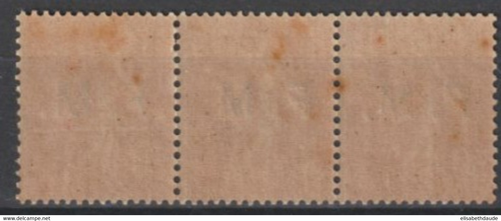 1929 - FM - VARIETES SE TENANT ! YVERT N°6+6a+6b ** MNH (TRES LEGERES TACHES) - COTE = 162+ EUR. - - Unused Stamps