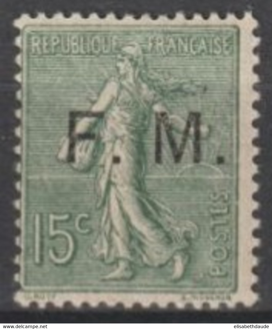 1901/1904 - FM - YVERT N°3 * MLH - COTE = 80 EUR. - - Sellos De Franquicias Militares