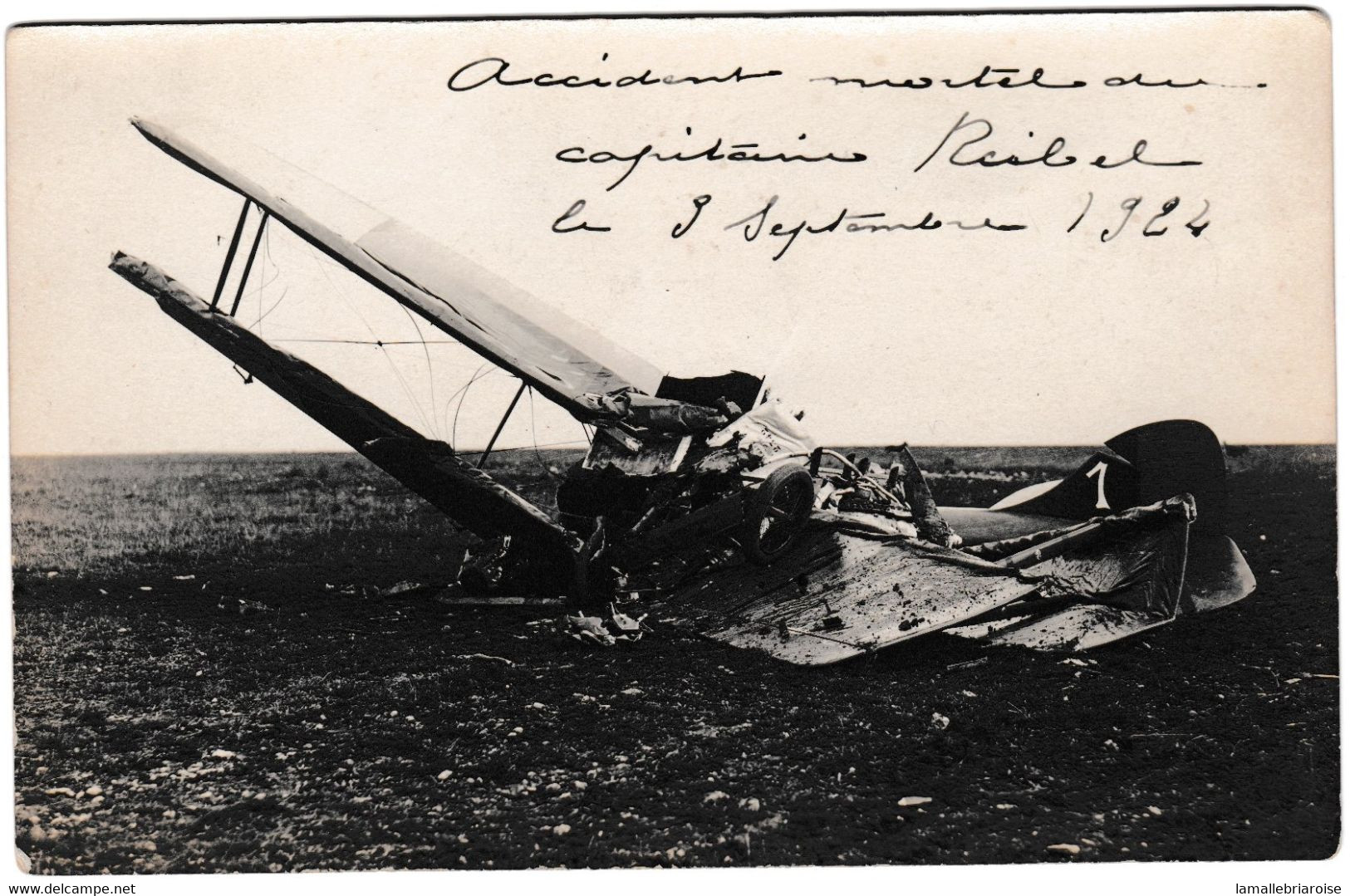 54, Nancy, Aviation, Accident D'avion Mortel Du Capitaine Reibel Le 3 Septembre 1924 - Unfälle