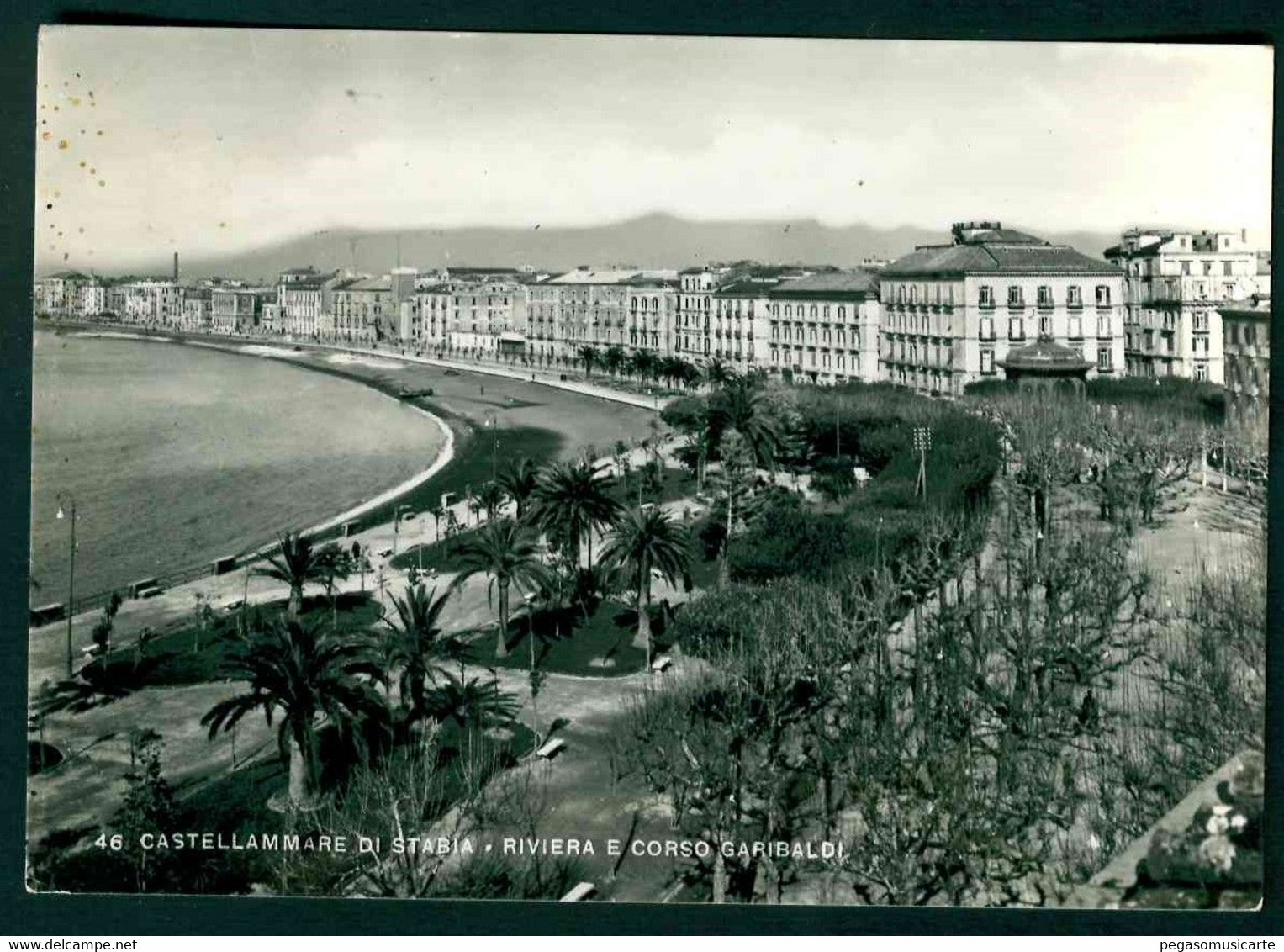 CLM215 - CASTELLAMMARE DI STABIA - RIVIERA E CORSO GARIBALDI 1950 CIRCA - Castellammare Di Stabia