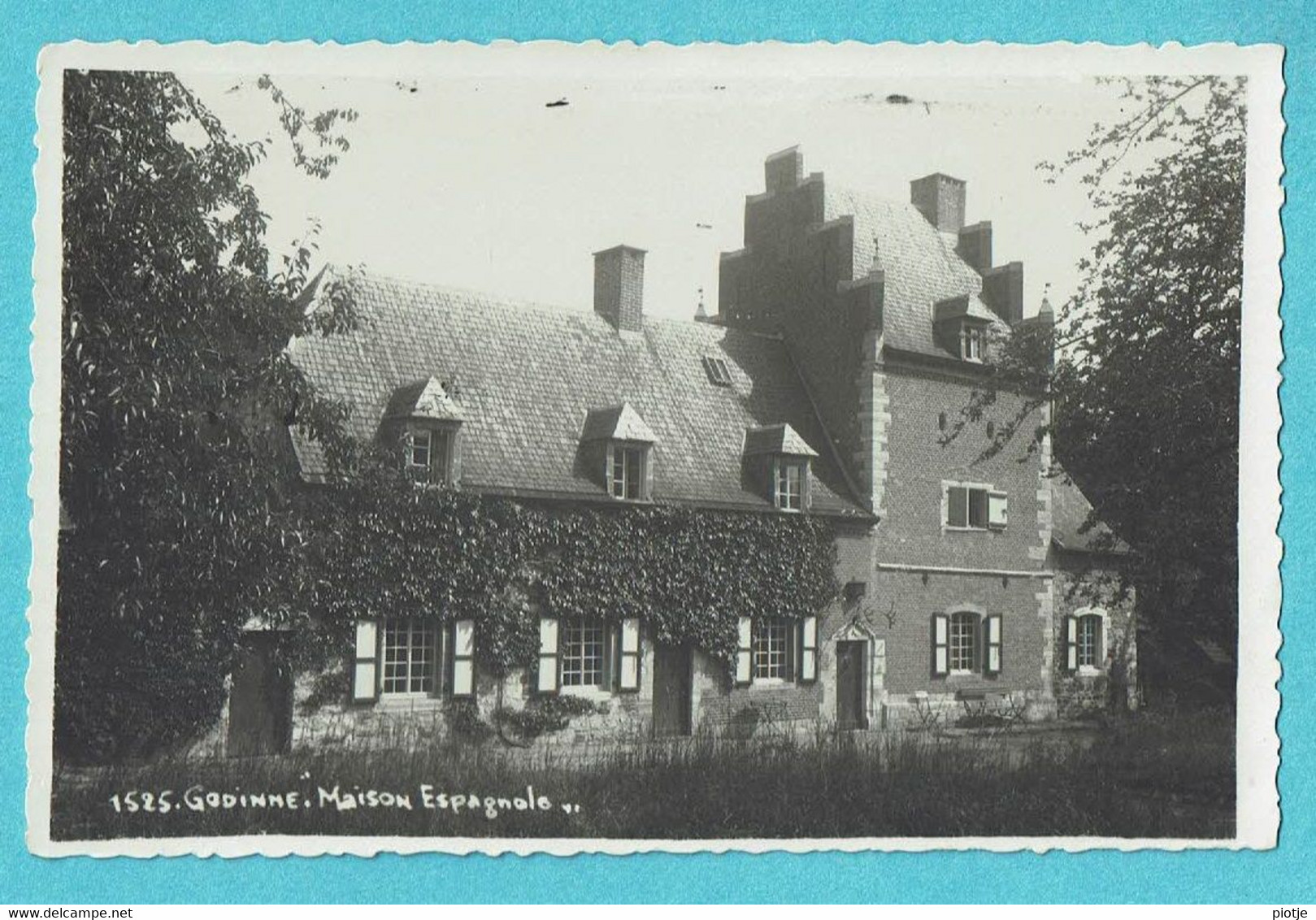 * Godinne Sur Meuse - Yvoir (Namur - La Wallonie) * (Carte Photo Bromide, Nr 1525) Maison Espagnole, Unique - Yvoir