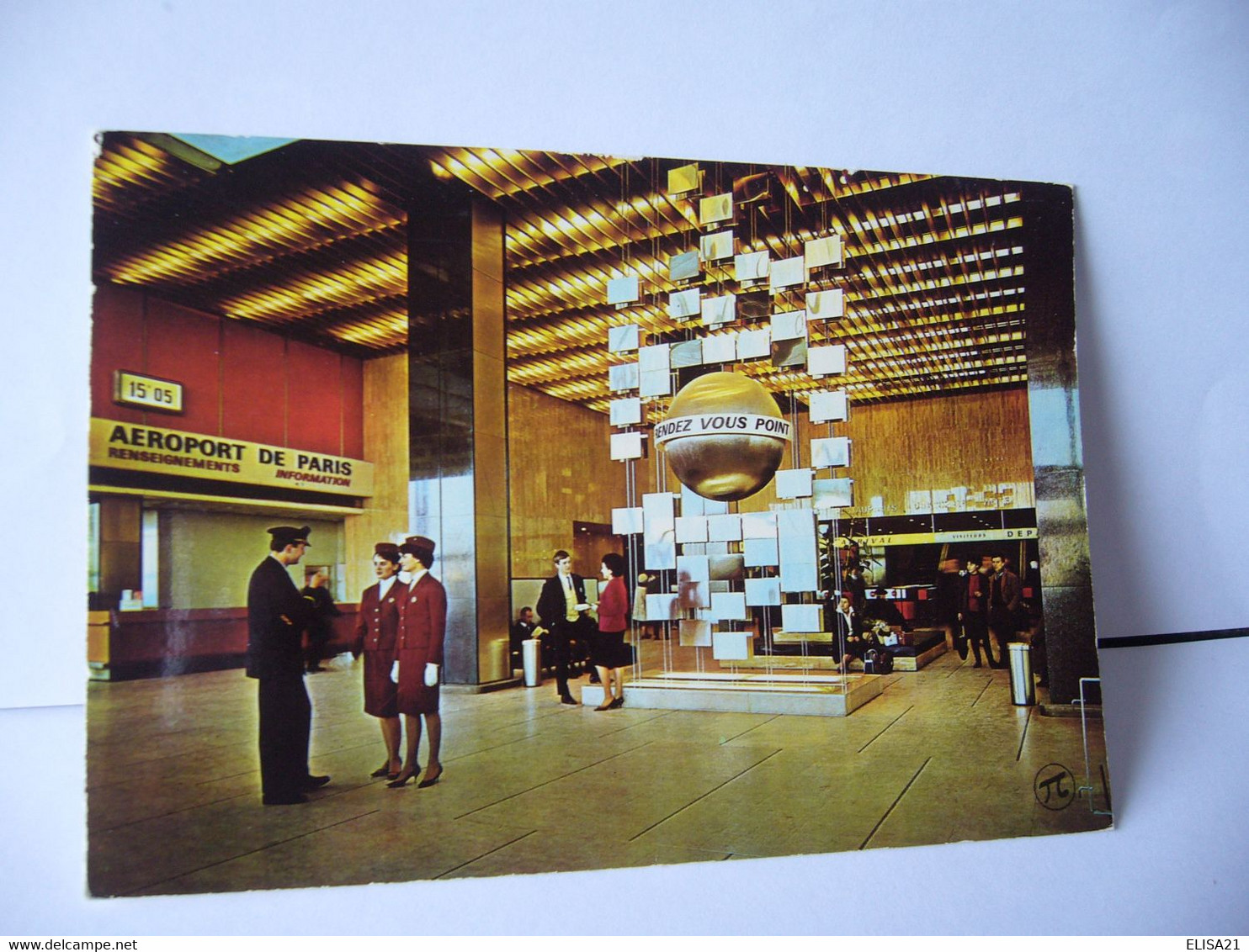 AEROPORT DE PARIS ORLY 75 PARIS LE POINT DE RENDEZ VOUS CPM 1971 EDITIONS P.I. PARIS - Paris Airports