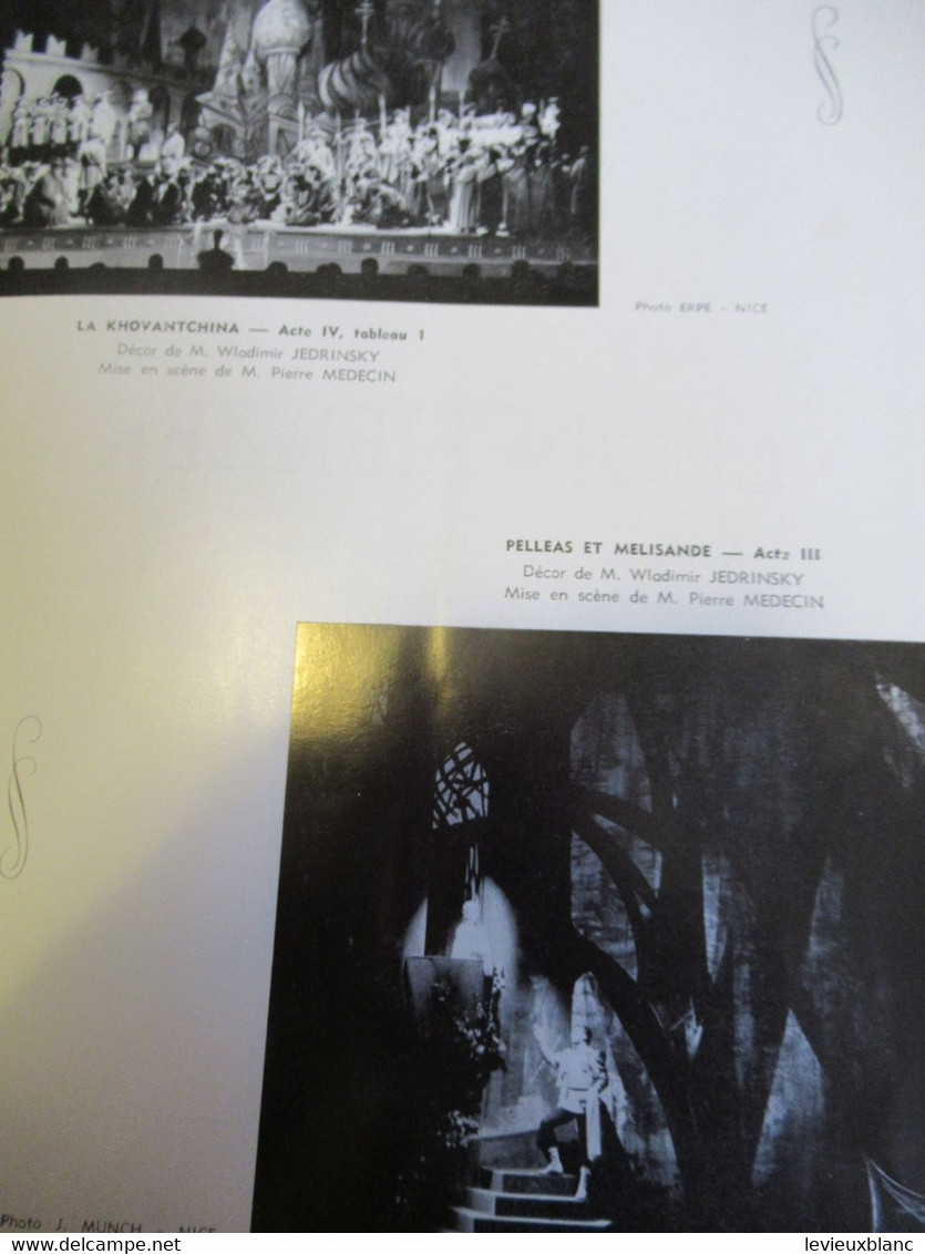 Programme Ancien/Opéra De NICE/Centenaire De La Création "LES PÊCHEURS De PERLES"/Musique De Georges BIZET/1963  PROG358 - Programmi