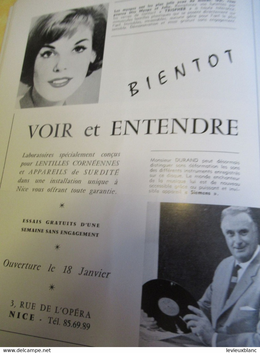 Programme ancien/Opéra de NICE/Centenaire de la création "LES PÊCHEURS de PERLES"/Musique de Georges BIZET/1963  PROG358