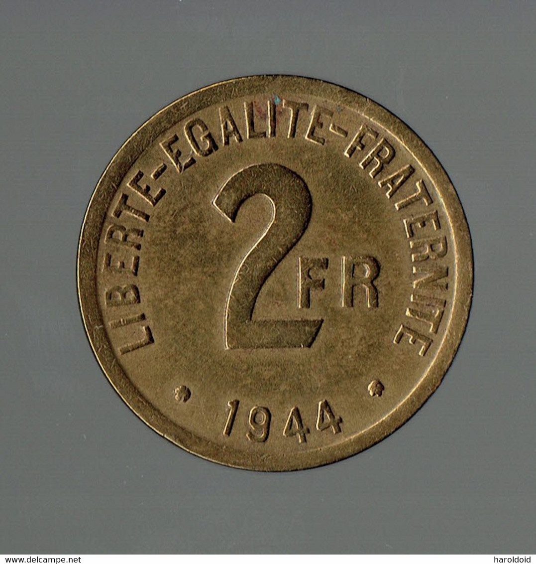 FRANCE LIBRE 2F 1944 - TTB A SUP - 2 Francs