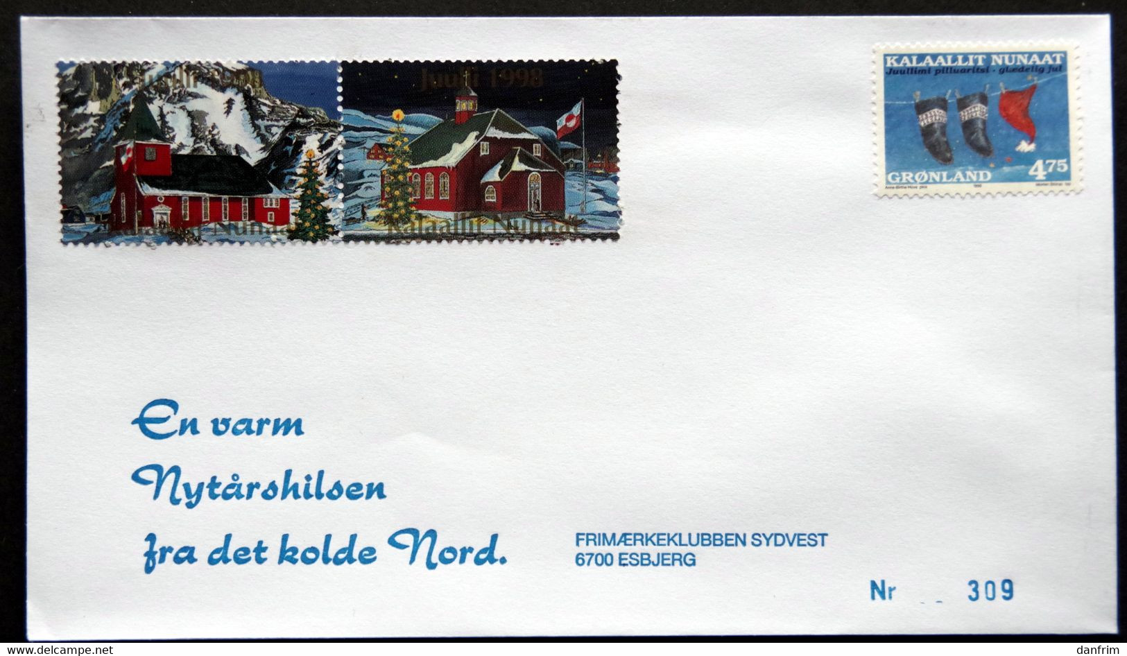 Greenland 1998 Cover  Minr.330  KANGERLUSSUA   (lot  784 ) - Cartas & Documentos