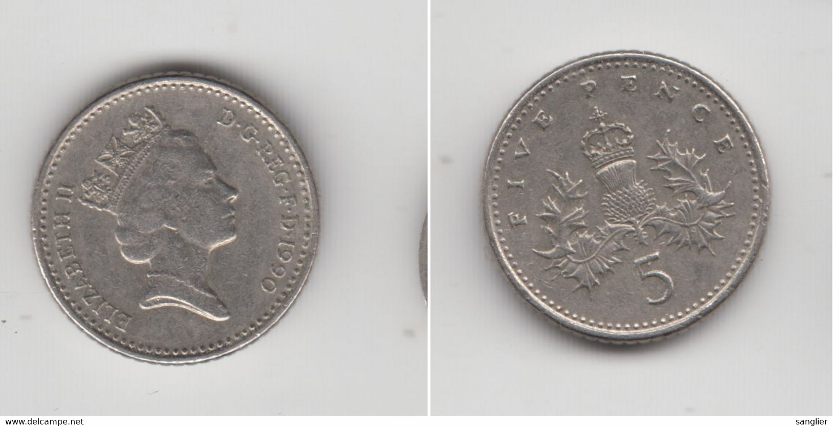 5 PENCE 1990 - 5 Pence & 5 New Pence