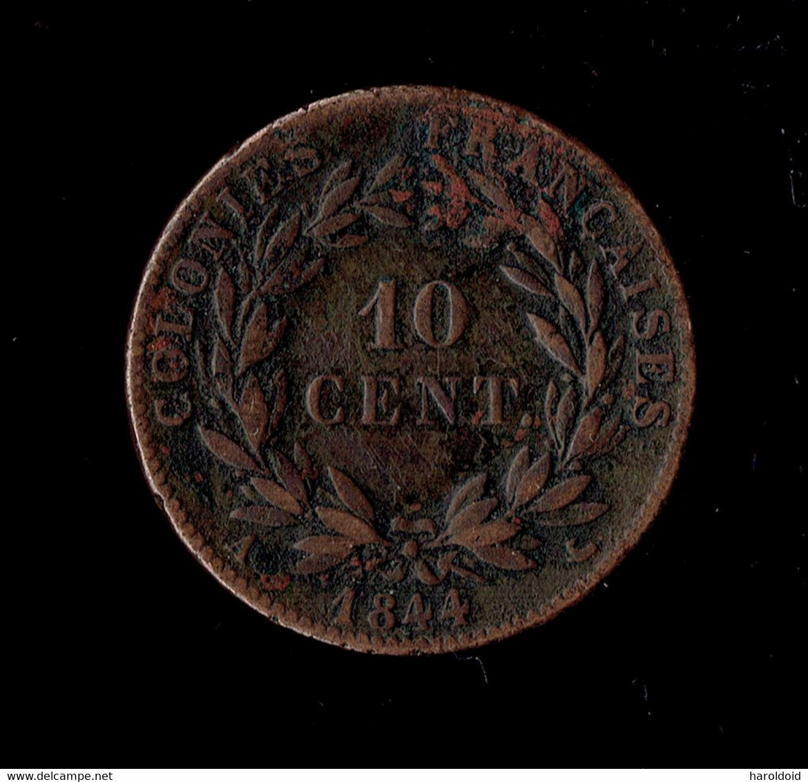 COLONIES GENERALES - LOUIS PHILIPPE I - 10 CTS 1844A - French Colonies (1817-1844)