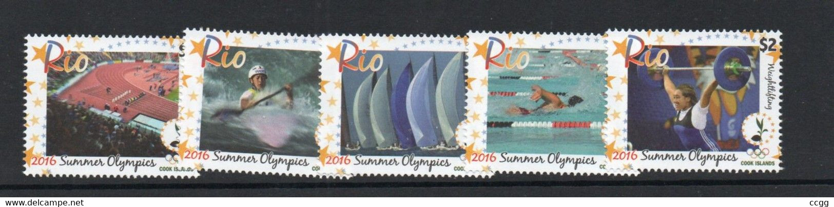 Olympische Spelen  2016 , Cook Islands - Zegels Postfris - Sommer 2016: Rio De Janeiro