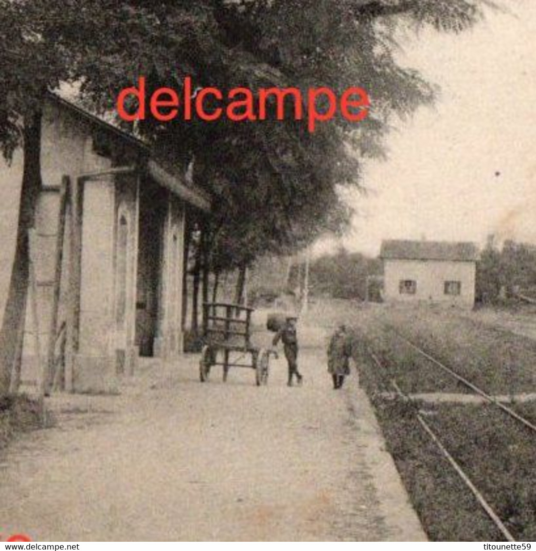 87- NANTIAT- La GARE- ATTENTE Du TRAIN- Ecrite 1916- - Nantiat