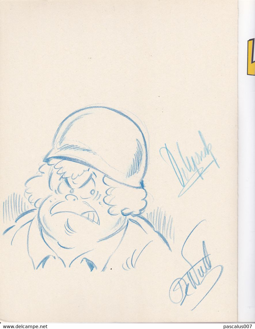 B01-418 BD Studio Max Stam Et Pilou La Kermesse Aux Gags N°3 Dessin Original Dédicace De Marck Et De Wulf En 1ère Page - Autographs