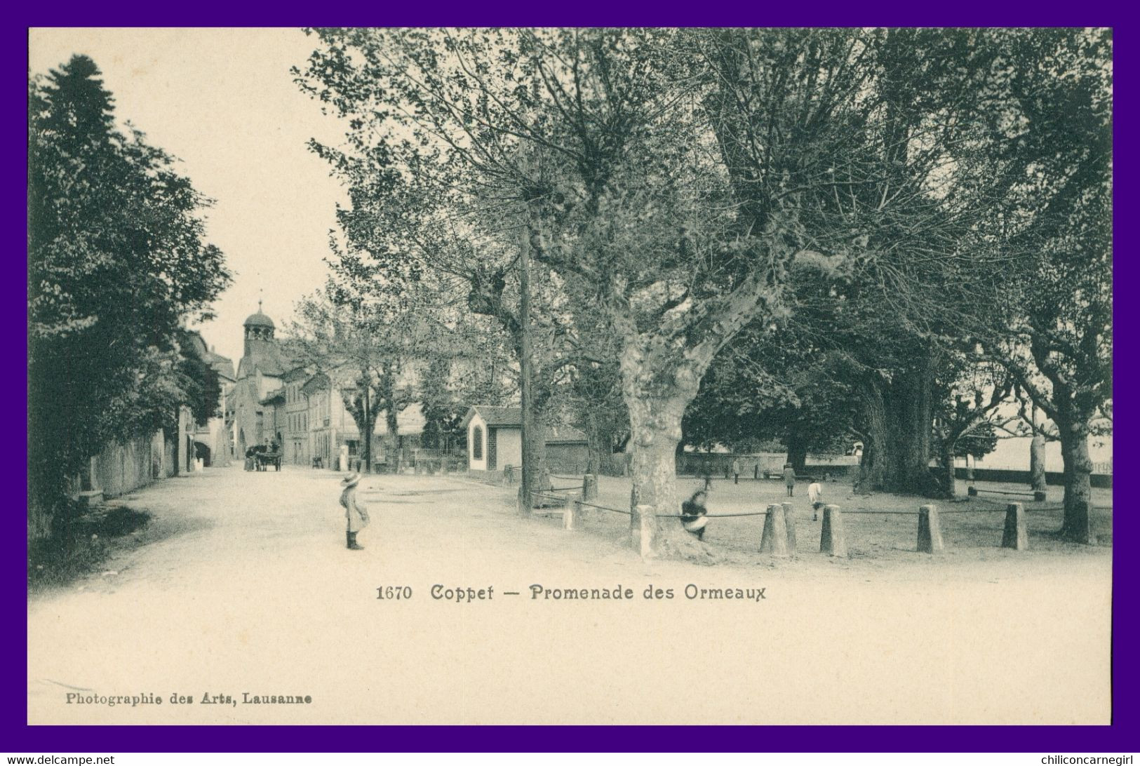 * COPPET - Promenade Des Ormeaux - Animée - 1670 - Photographie Des Arts - Coppet