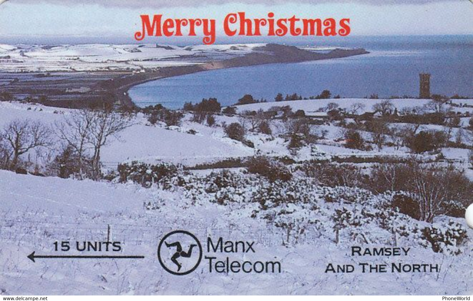 Mann Isle, Merry Christmas 1990 GPT - Isla De Man