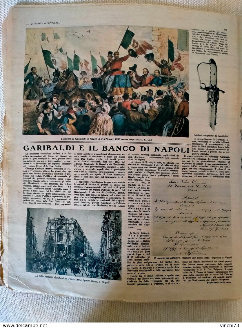 ! - ITALIA -IL MATTINO ILLUSTRATO 1932