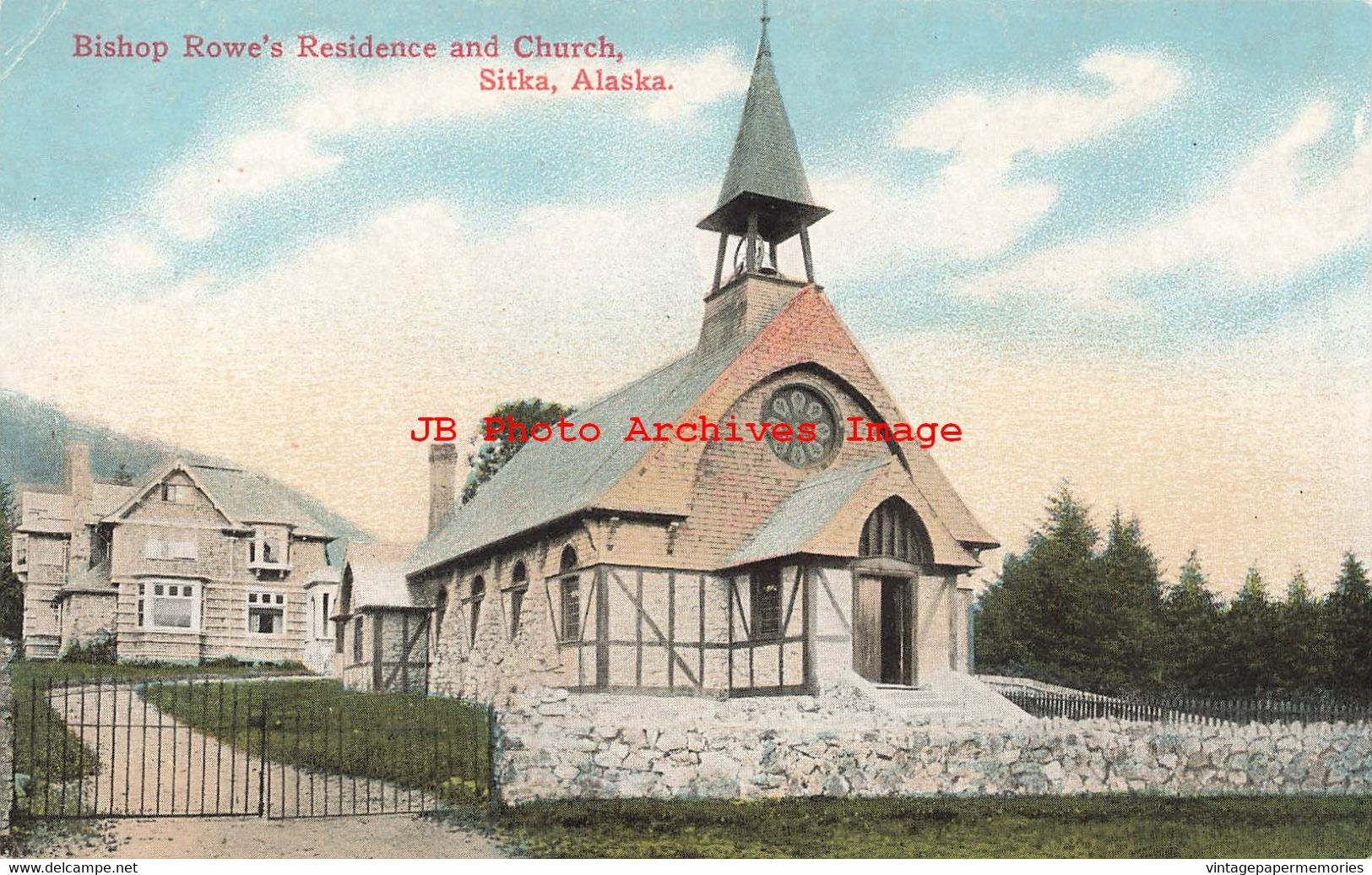 338513-AK, Sitka, Alaska, Bishop's Rowe's Residence & Church, Lowman & Hanford No 5070 - Sitka