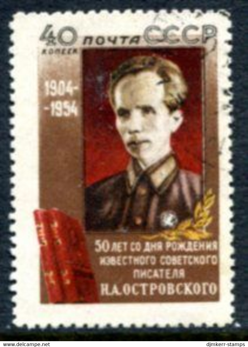 SOVIET UNION 1954 Ostrovsky Birth Anniversary Used.  Michel 1727 - Usati