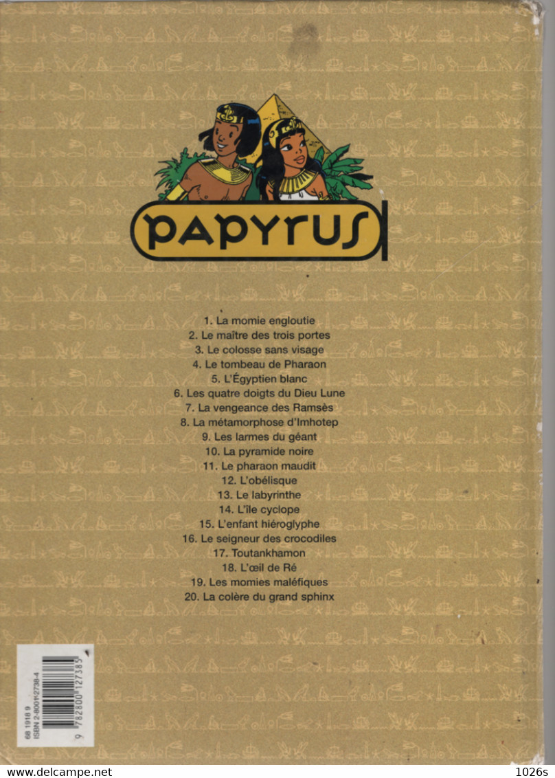 B.D. PAPYRUS -  L'OEIL DE RE   1998 - Papyrus