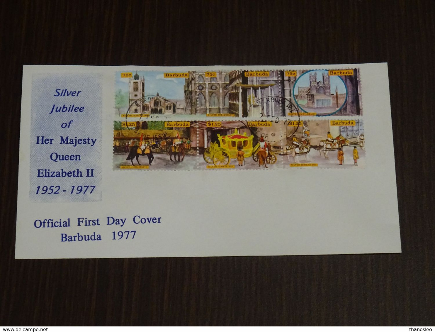 Antigua And Barbuda 1977 Queen Elizabeth II Silver Jubilee SET Of 2 FDC VF - Barbuda (...-1981)