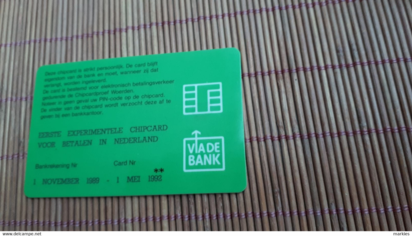 Experimental Chipcard For Bank 2 Scans Very Rare ! - Unknown Origin