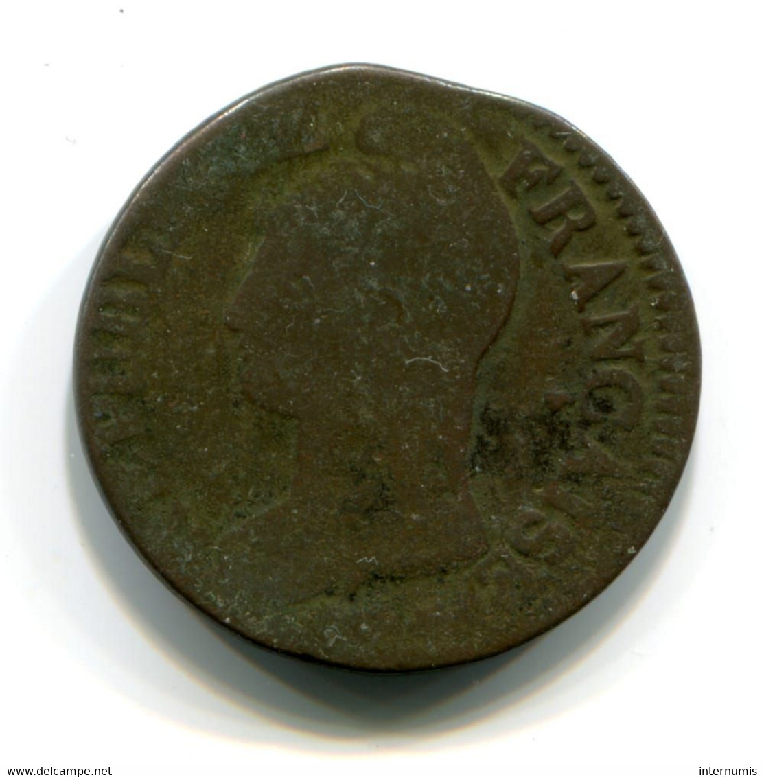 France, 5 Centimes, An 5 - D, Dupré, Cuivre (Copper), LYON, TB (F), KM€#640 , G.126, F.115/13 - 1795-1799 Direktorium