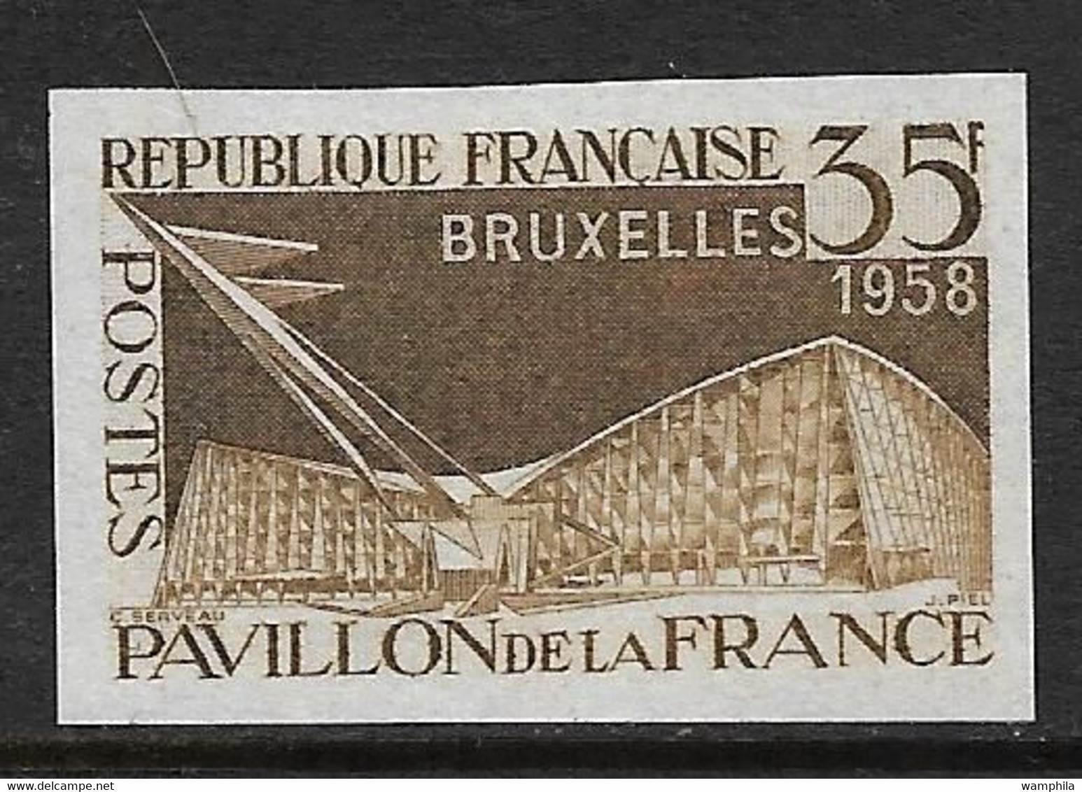 France Essai Non Dentelé N° 1156** Exposition De Bruxelles. - Color Proofs 1945-…