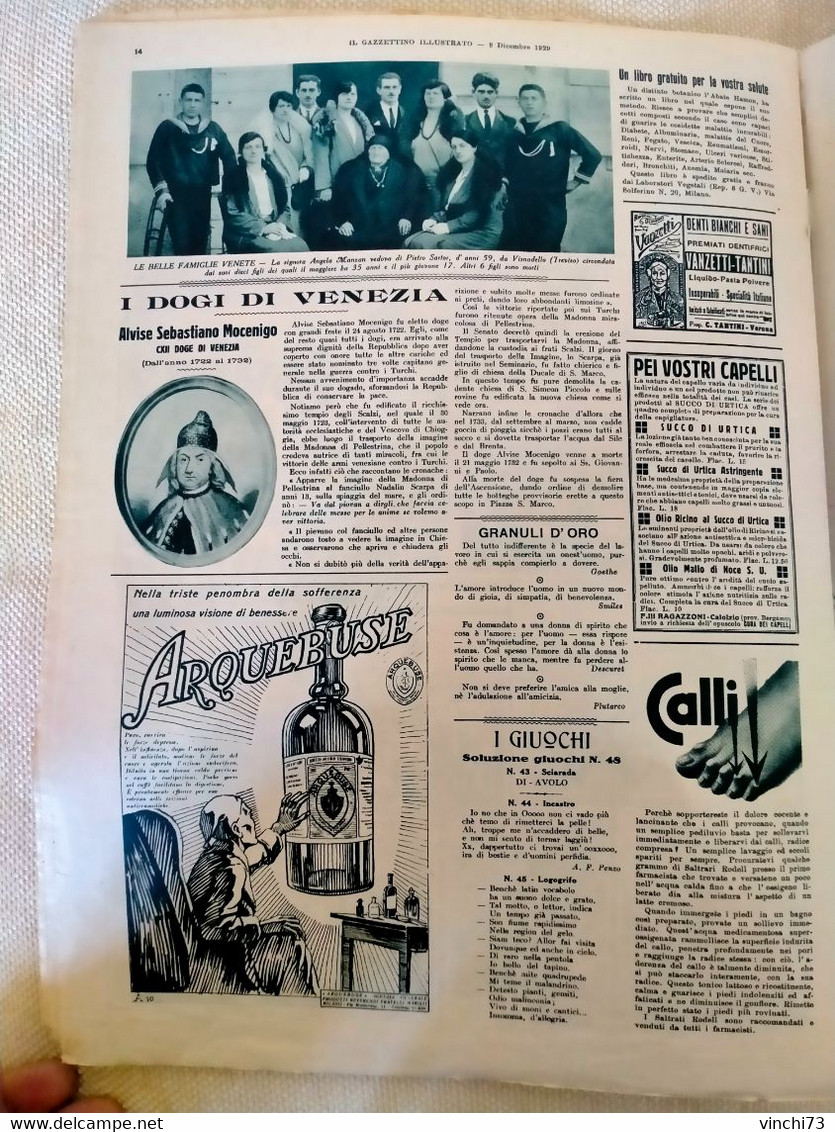 ! - ITALIA -IL GAZZETTINO ILLUSTRATO 1929