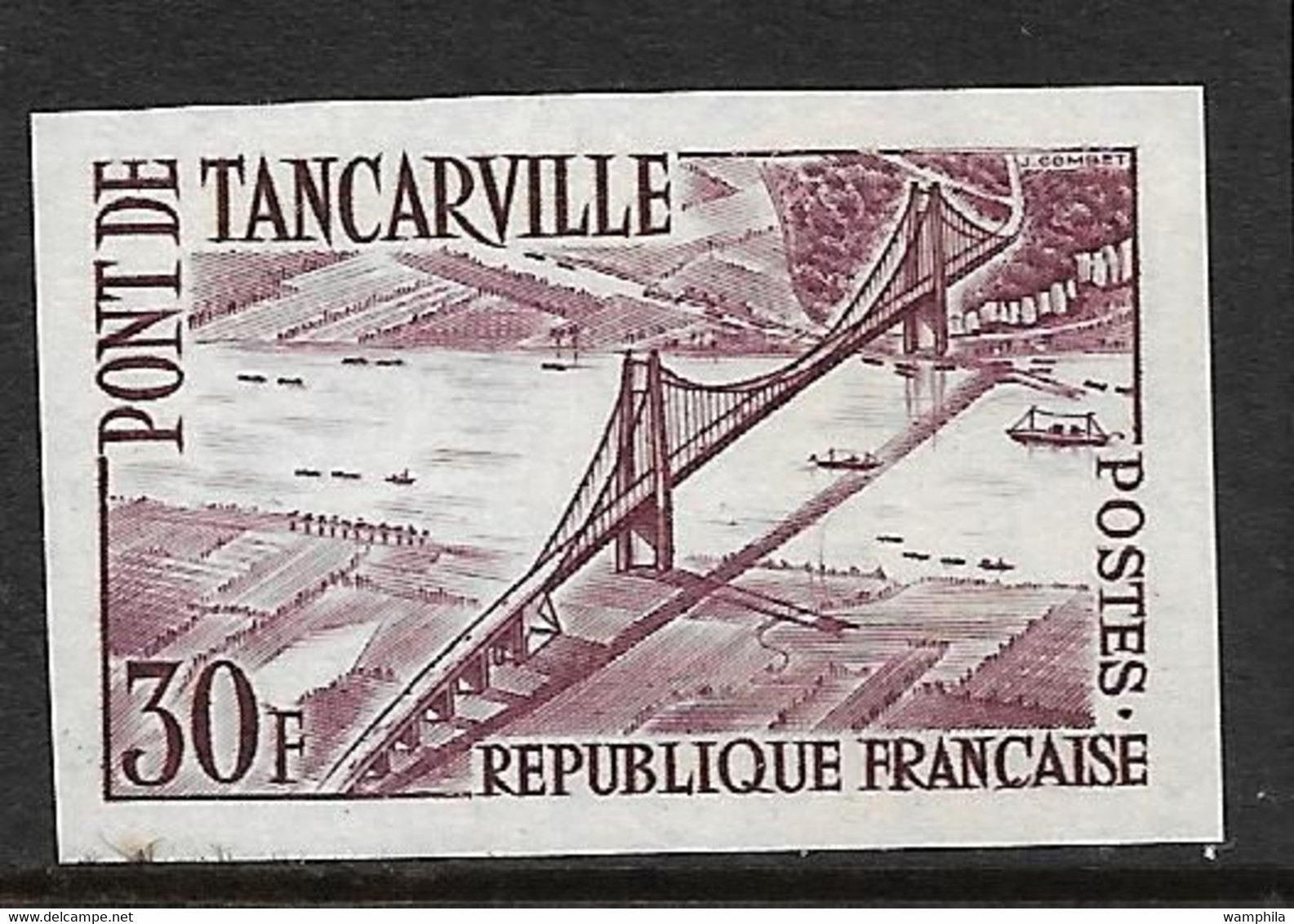 France Essai Non Dentelé N° 1215** Pont De Tancarville. - Color Proofs 1945-…