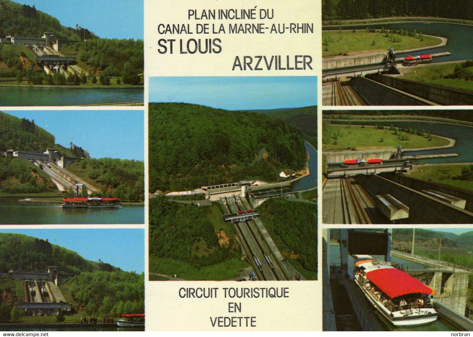 SAINT LOUIS - ARZVILLER - 57 - Moselle - Plan Incliné - Ascenseur à Bateaux - 3 Cartes - Arzviller